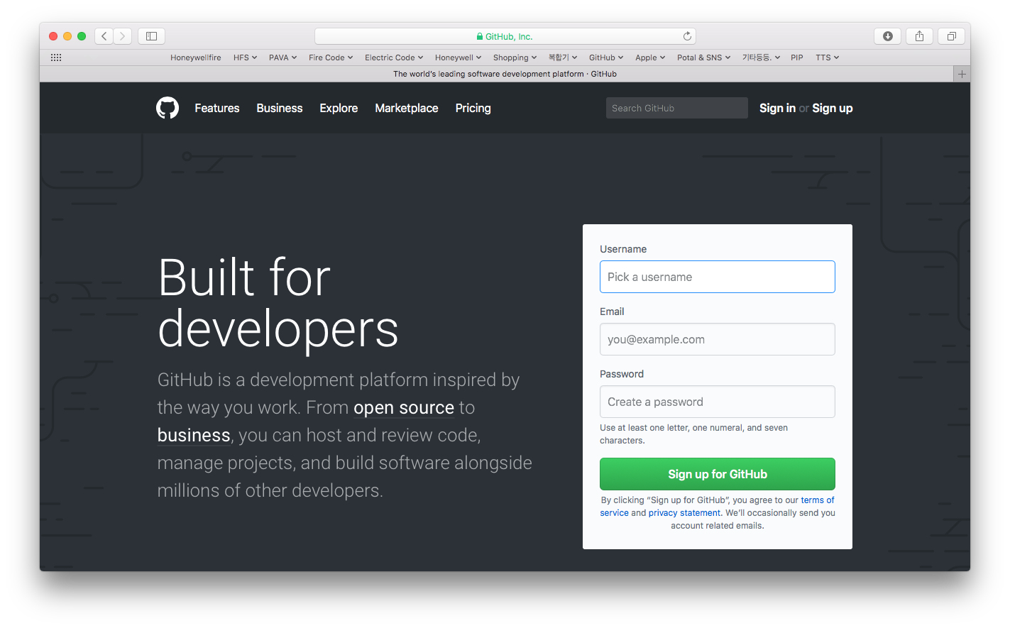 GitHub Sign Up
